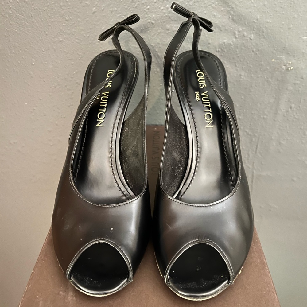 Louis Vuitton Black Stiletto Heels